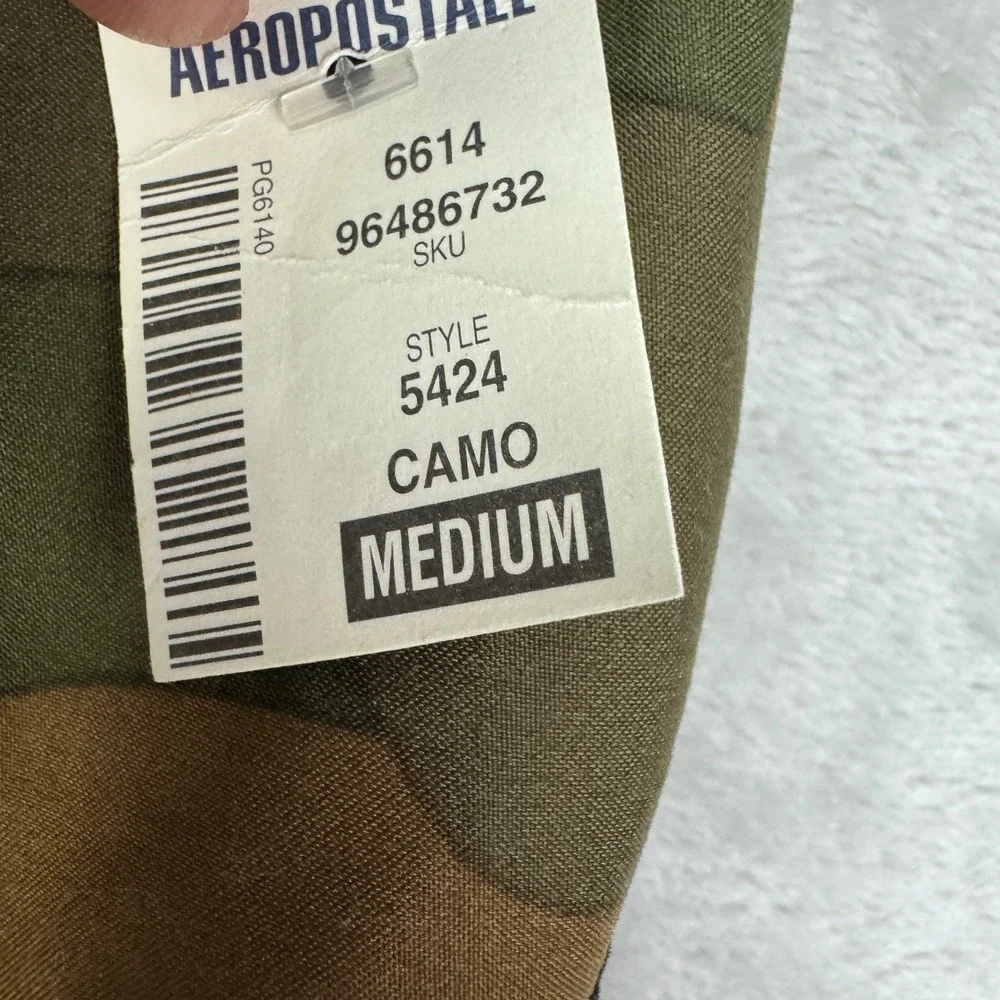 Aeropostale 87 Swim Surf Board Shorts Mens Medium Green Camo‎ Trunks Cargo